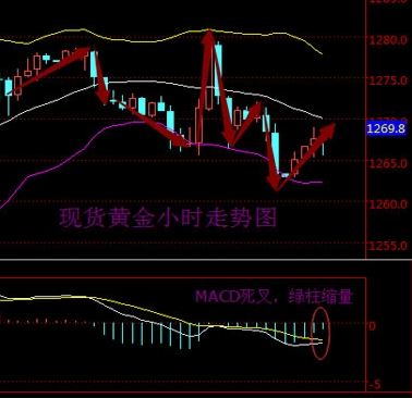 2016年5月13日現貨黃金走勢圖分析